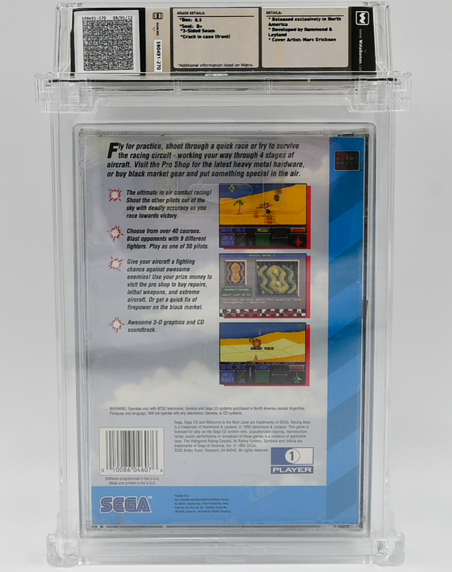 Racing Aces SEGA CD 8.5 B+ - NEBRASKA COLLECTION