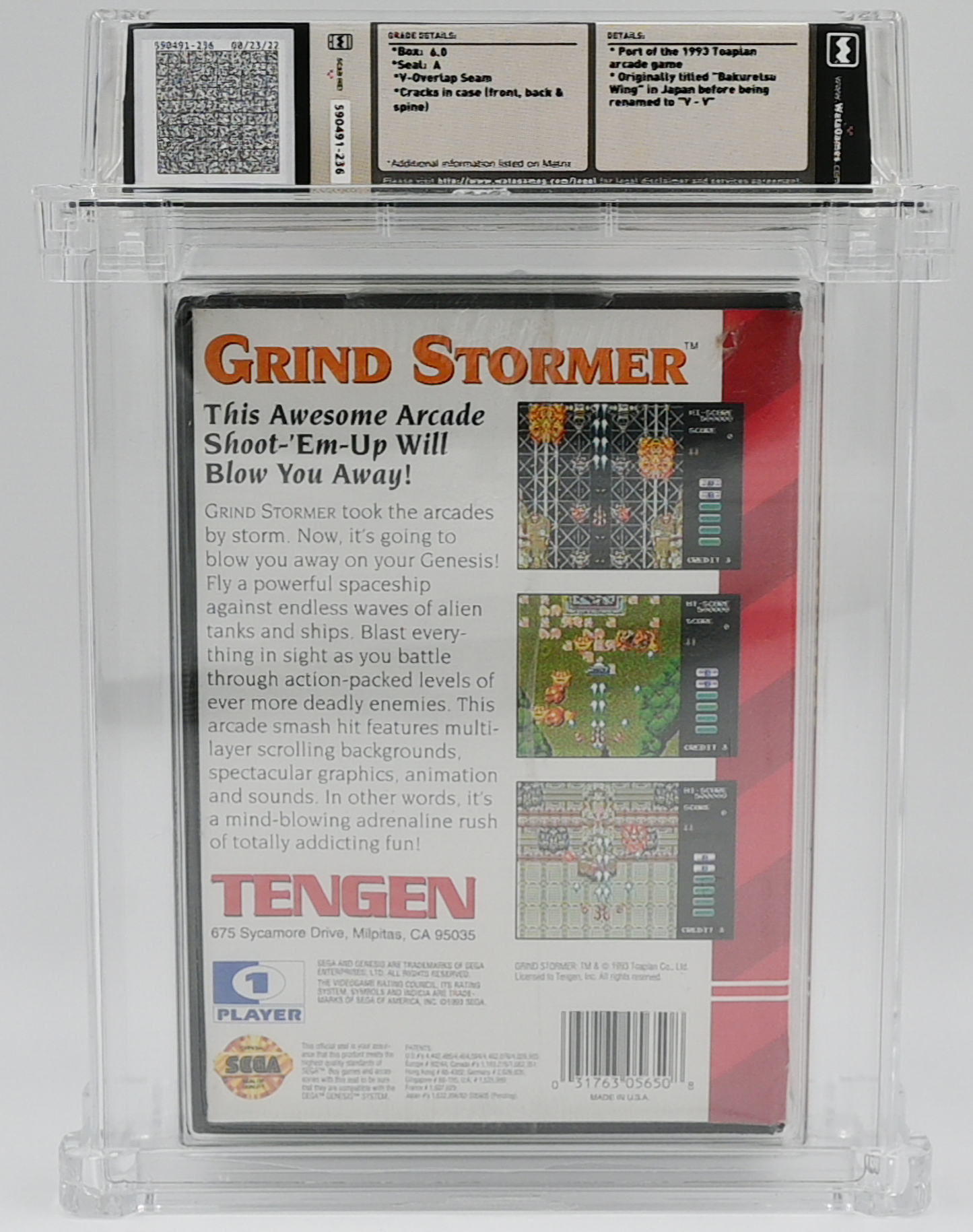 Grind Stormer SEGA GENESIS 6.0 A - NEBRASKA COLLECTION