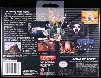 Chrono Trigger SNES 9.8 A++ - NEBRASKA COLLECTION