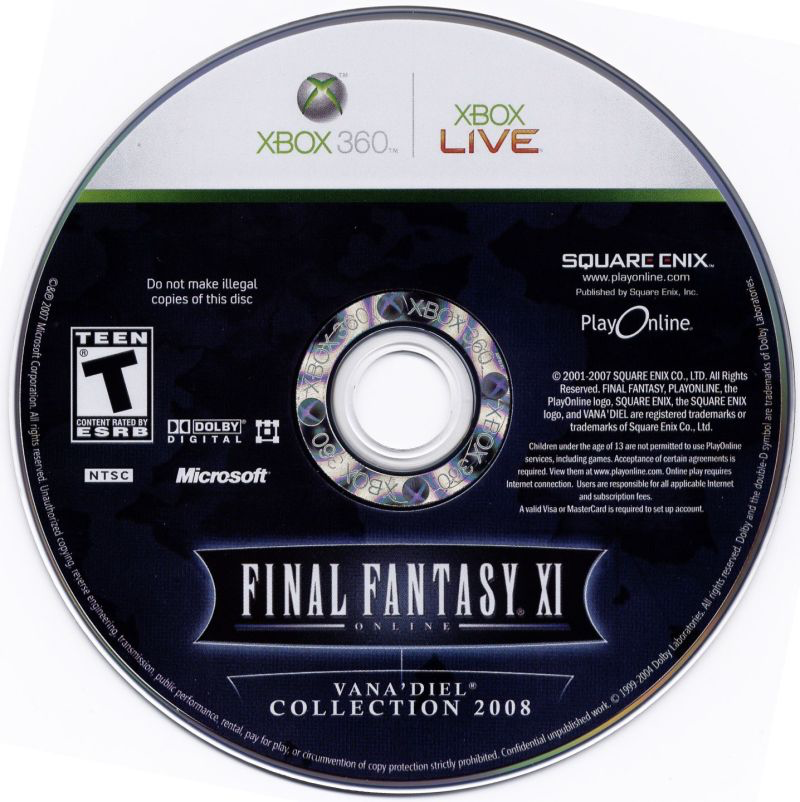 Final Fantasy XI: Online - Vana'diel Collection 2008 - Xbox 360