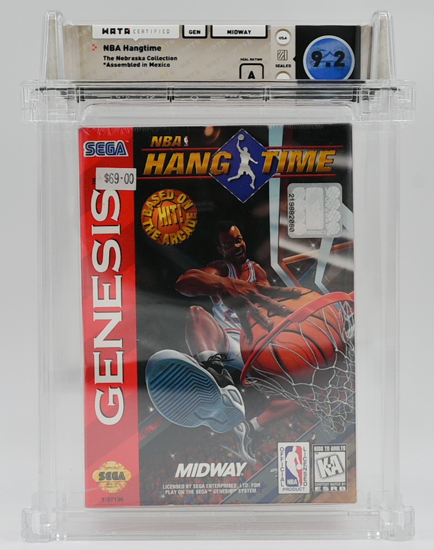 NBA Hang Time SEGA GENESIS 9.2 A - NEBRASKA COLLECTION