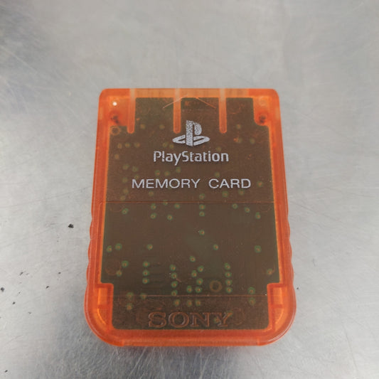 Memory Card PS1 Official Orange - Sony Playstation
