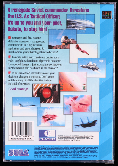 Tomcat Alley SEGA CD 8.5 A - NEBRASKA COLLECTION