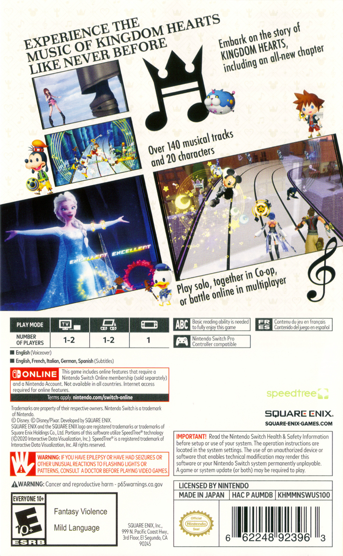 Kingdom Hearts: Melody of Memory - Switch