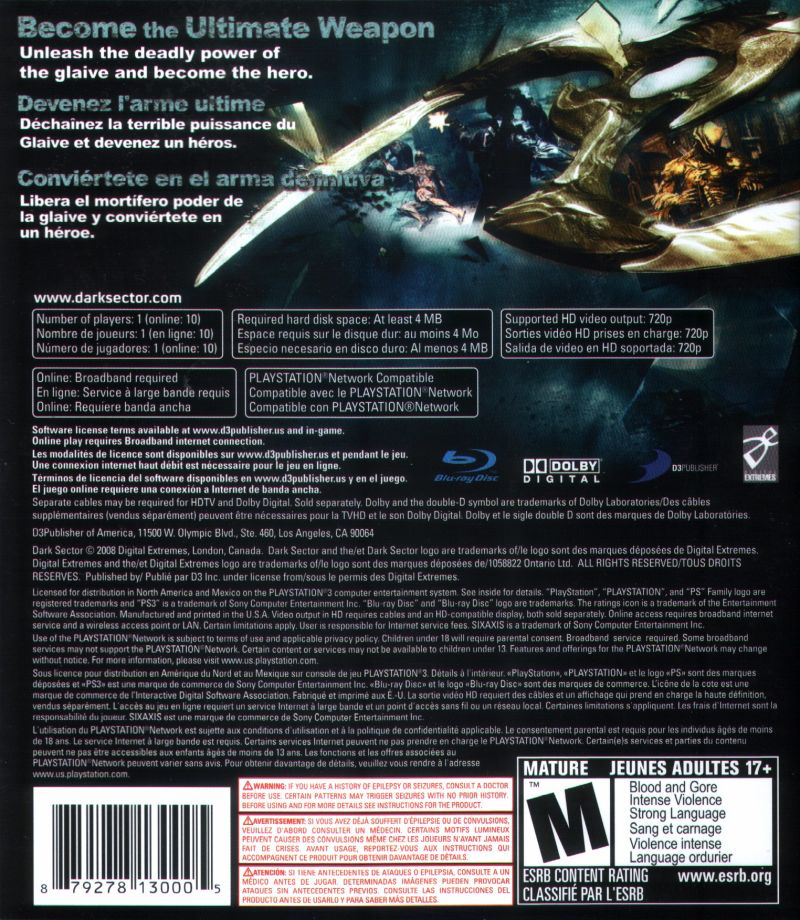 Dark Sector - PS3