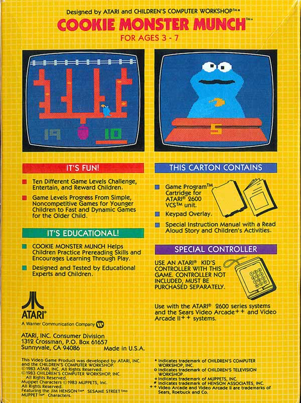 Cookie Monster Munch - Atari 2600