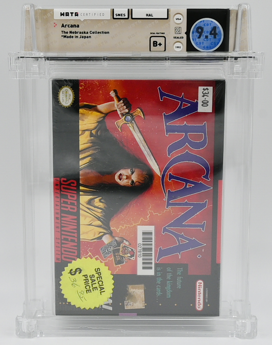 Arcana SNES 9.4 B+ - NEBRASKA COLLECTION