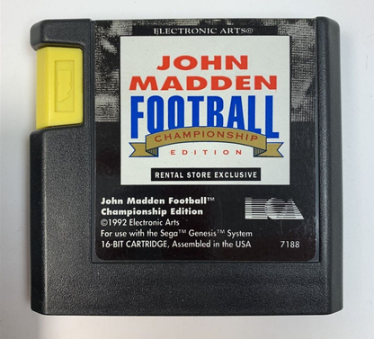 John Madden Football '93 Championship Edition - Genesis