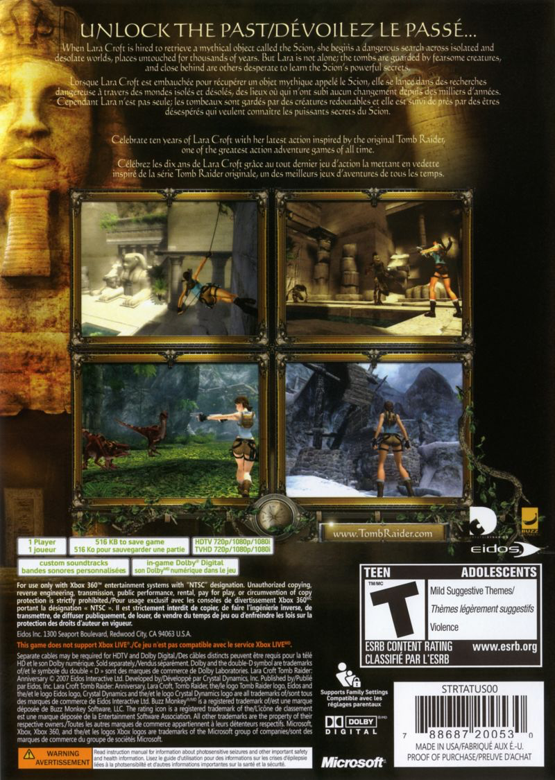 Tomb Raider: Anniversary - Xbox 360