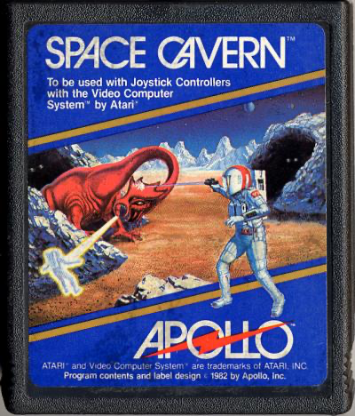 Space Cavern (Blue Label) - Atari 2600