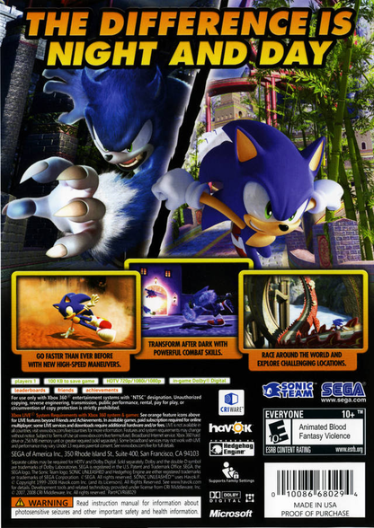 Sonic: Unleashed - Xbox 360