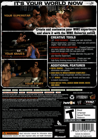 WWE SmackDown vs. Raw 2010 - Xbox 360