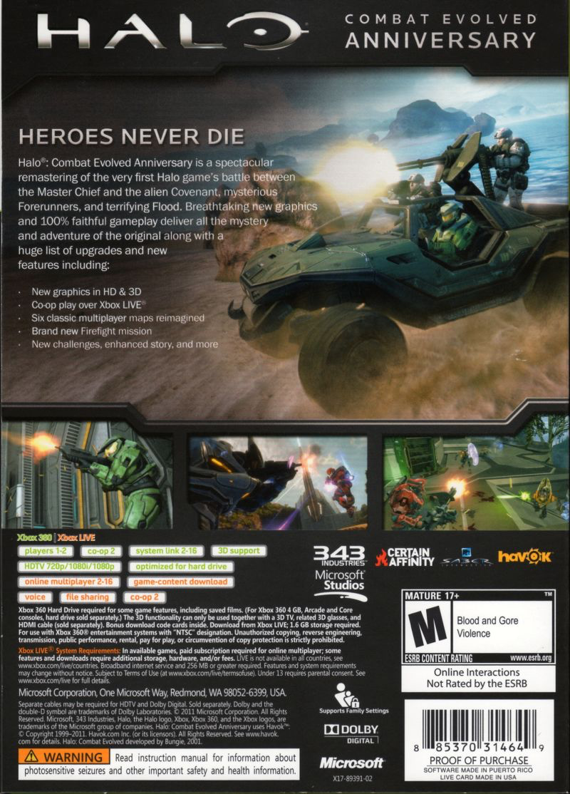 Halo: Combat Evolved Anniversary - Xbox 360