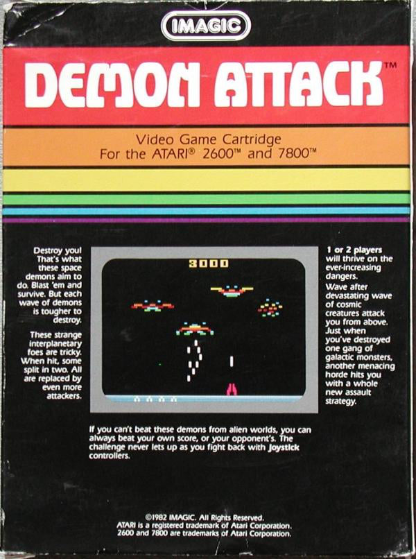 Demon Attack (Blue Label) - Atari 2600