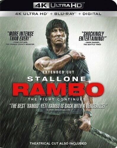 Rambo: The Fight Continues - 4K Blu-ray Action/Adventure 2008 R