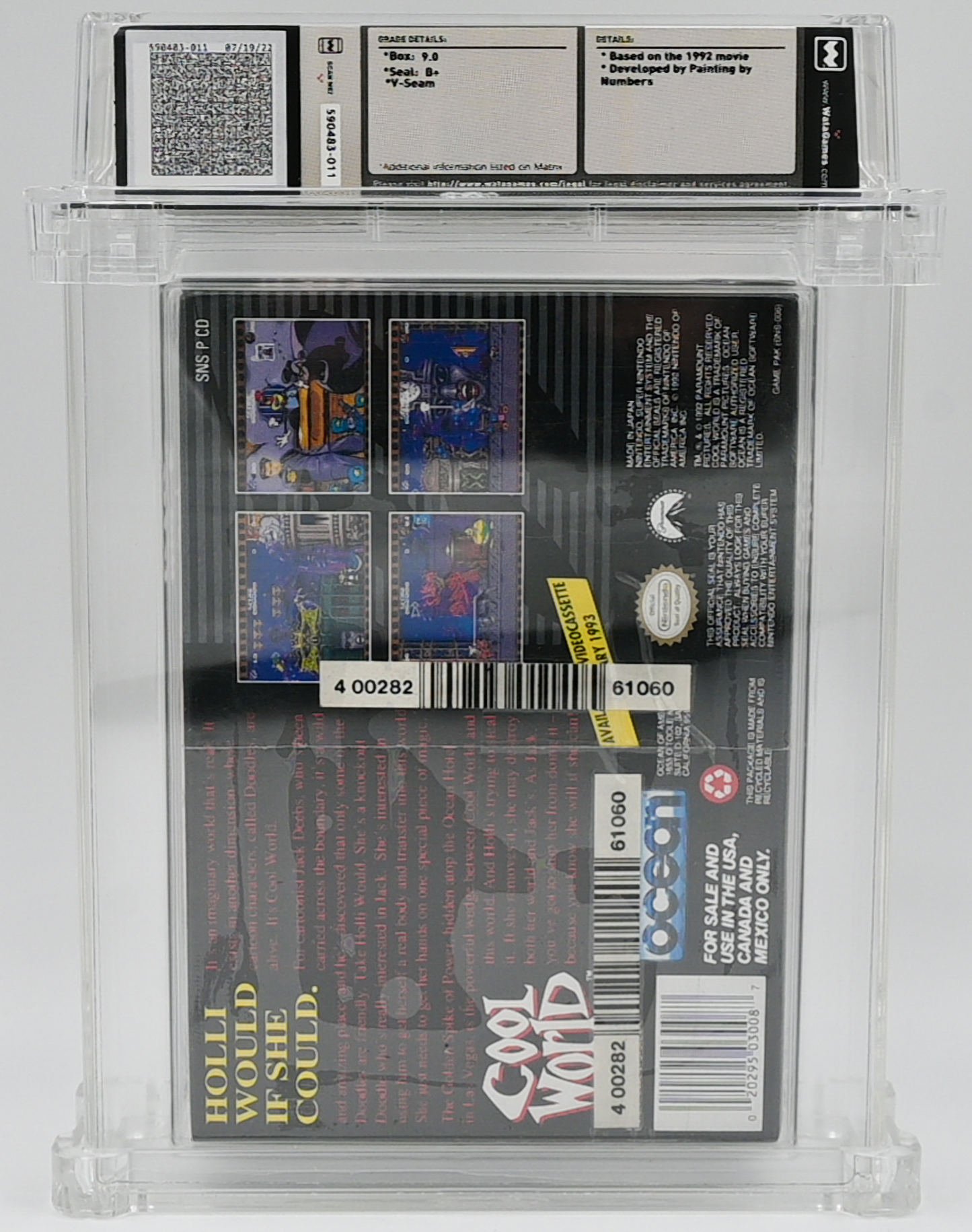 Cool World SNES 9.0 B+ - NEBRASKA COLLECTION