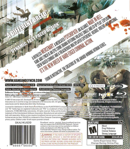 Kane & Lynch: Dead Men - PS3