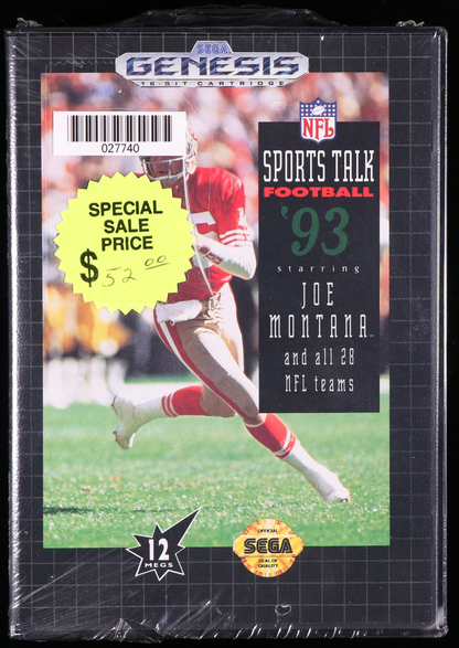 NFL Sports Talk Football '93 SEGA GENESIS 9.6 B+ - NEBRASKA COLLECTION