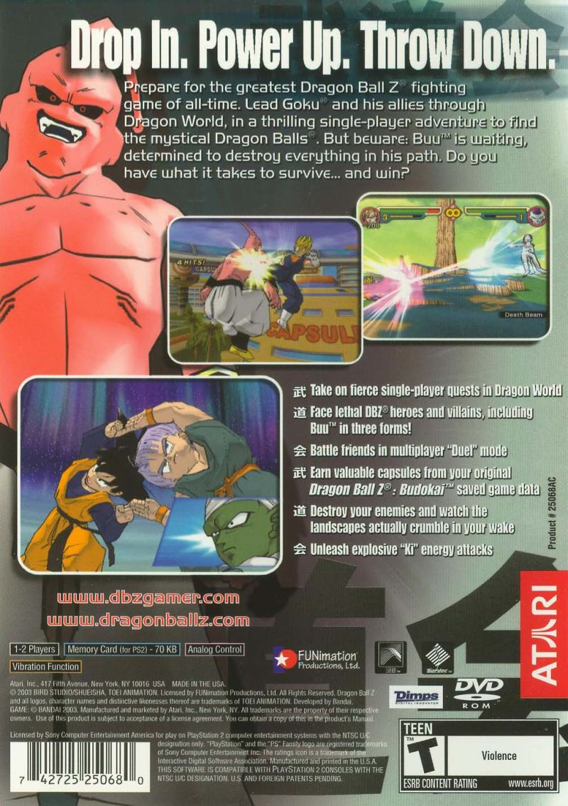 Dragon Ball Z Budokai 2 - PS2