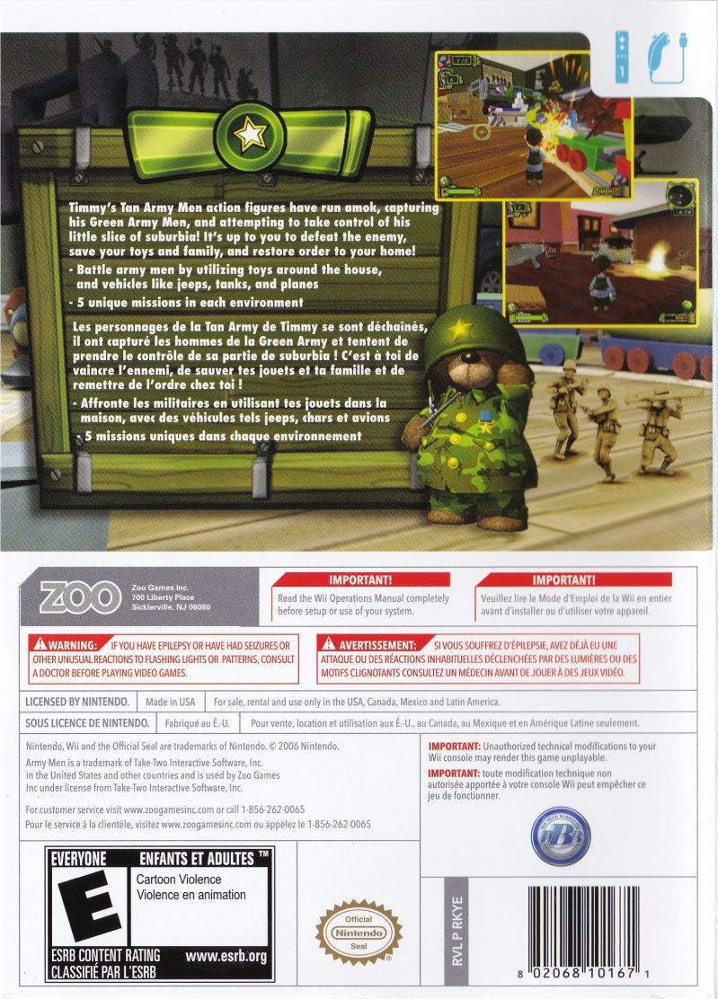 Army Men: Soldiers of Misfortune - Wii