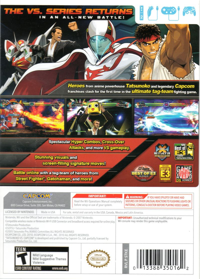 Tatsunoko vs. CAPCOM: Ultimate All-Stars - Wii