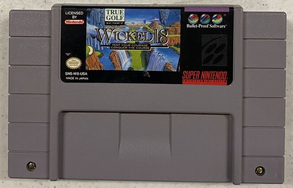 True Golf: Wicked 18: Test Your Courage, Conquer the Course (True Golf Classics) - SNES