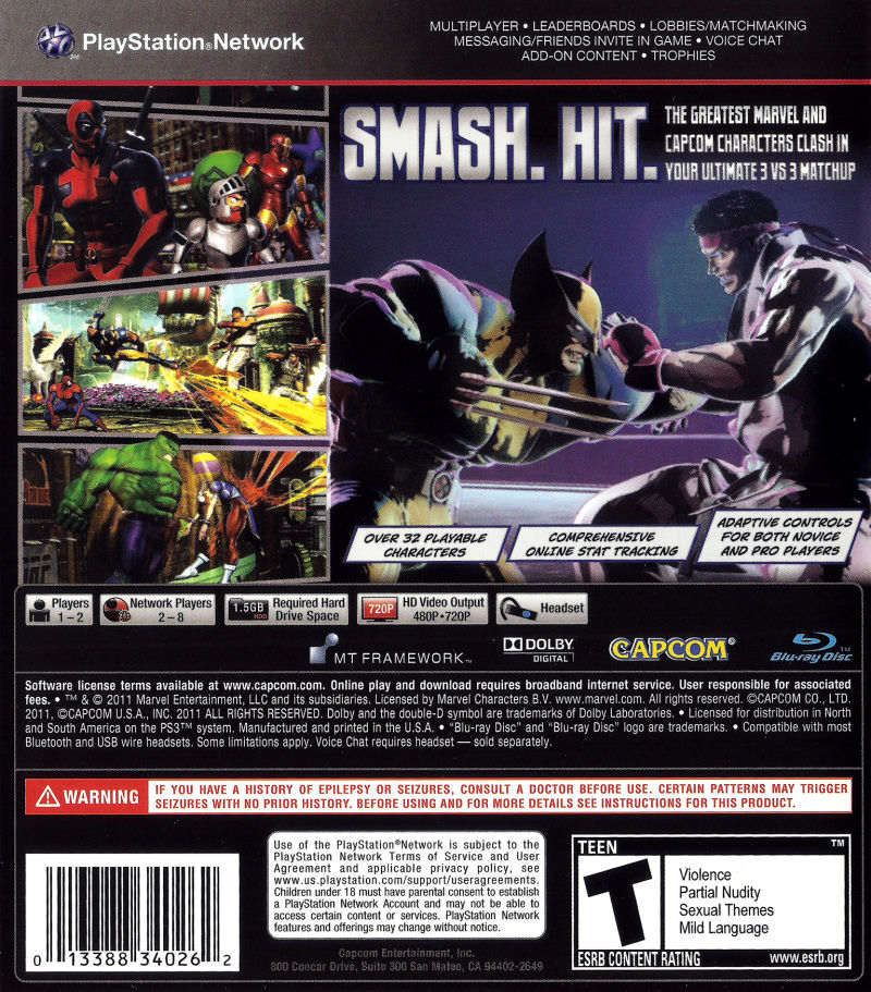 Marvel vs Capcom 3: Fate of Two Worlds - PS3