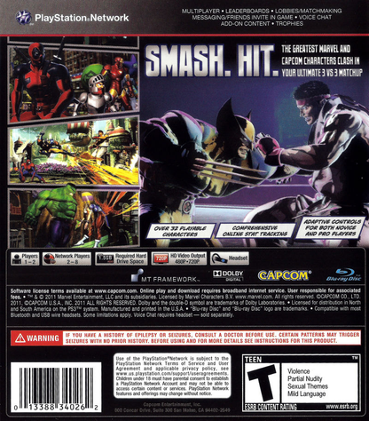 Marvel vs Capcom 3: Fate of Two Worlds - PS3