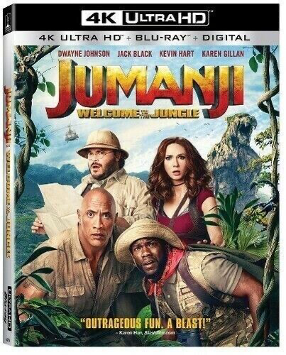 Jumanji: Welcome To The Jungle - 4K Blu-ray Action/Comedy 2017 PG-13