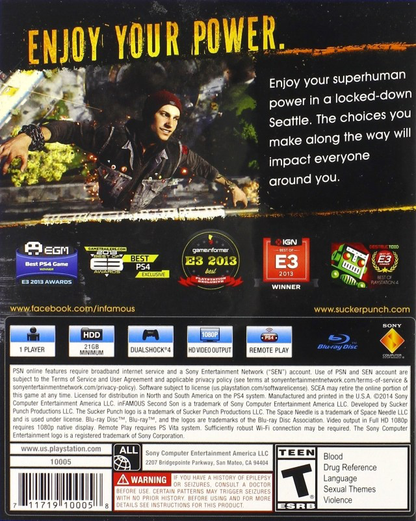 Infamous: Second Son - PS4