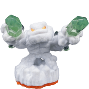 White Flocked Lightcore Prism Break - Skylander Giants Chase Variants