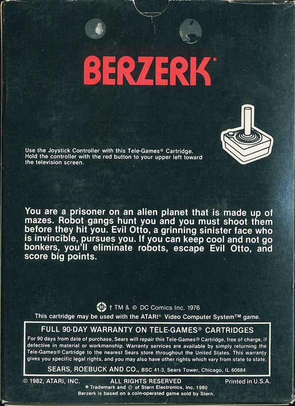 Berzerk (Picture Tele-Games) - Atari 2600