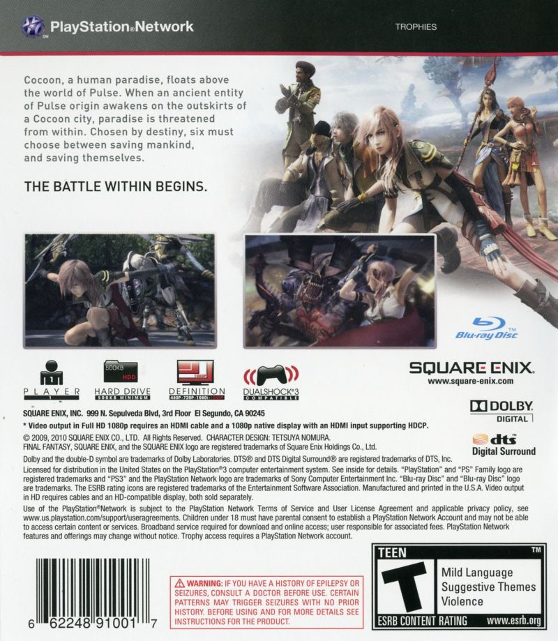 Final Fantasy XIII 13 - PS3