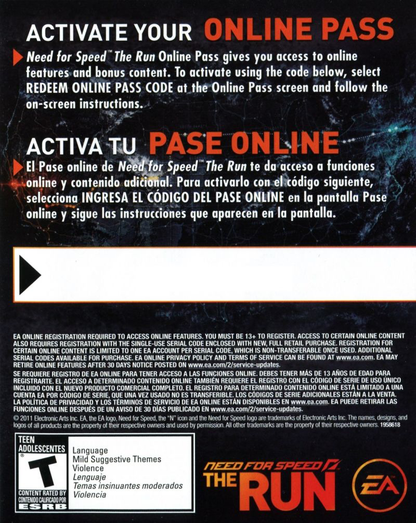 Need for Speed: The Run - PS3
