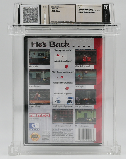 Splatterhouse 3 SEGA GENESIS 9.6 B+ - NEBRASKA COLLECTION