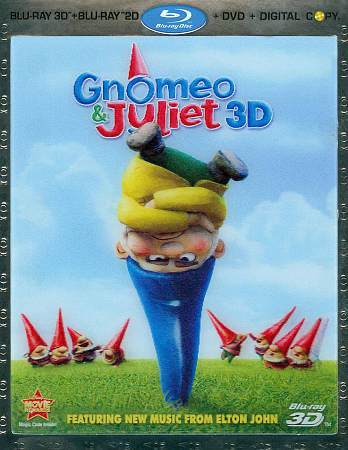 Gnomeo & Juliet 3D - Blu-ray Animation 2011 G