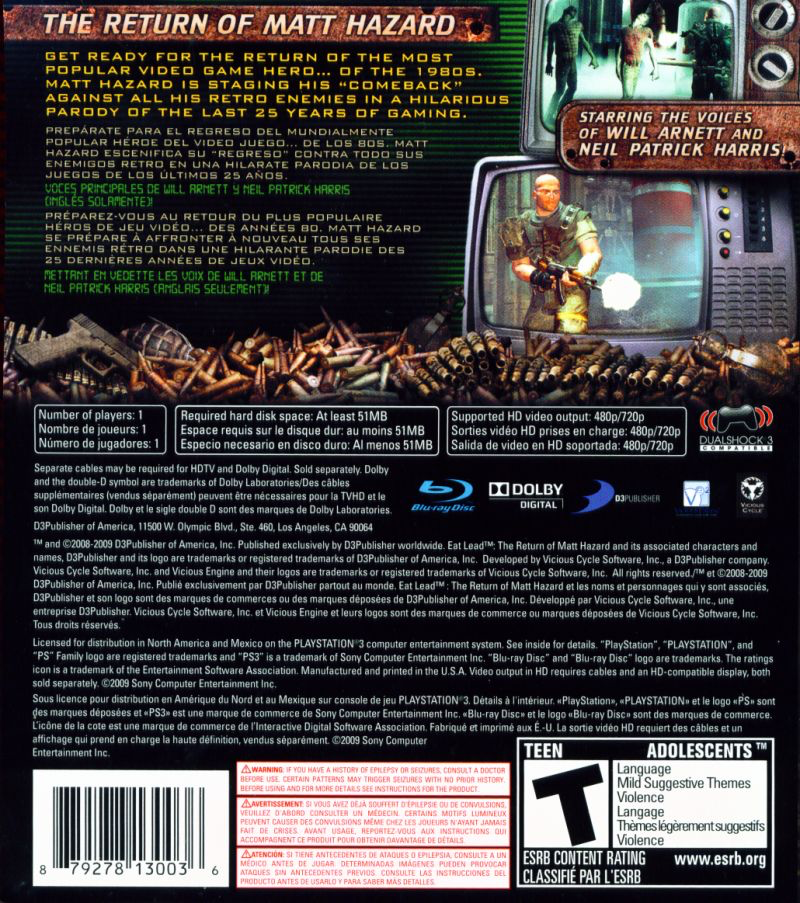 Eat Lead: The Return of Matt Hazard - PS3