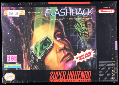 Flashback: The Quest for Identity SNES 9.4 A - NEBRASKA COLLECTION