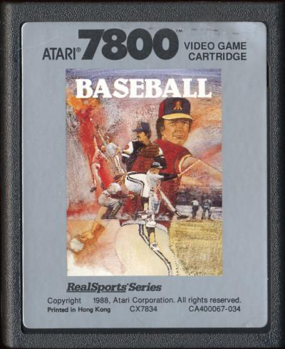 RealSports Baseball - Atari 7800