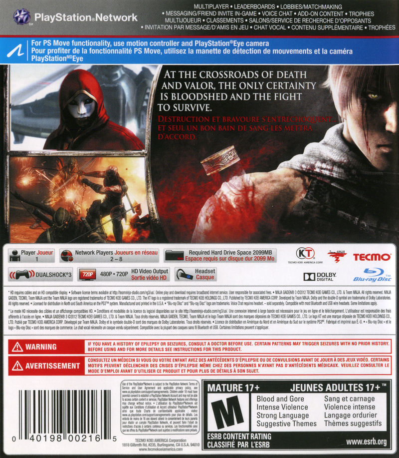 Ninja Gaiden 3 - PS3