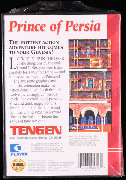 Prince of Persia SEGA GENESIS 6.0 A - NEBRASKA COLLECTION