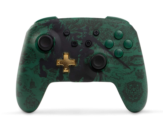 Power A Enhanced Wireless Controller Green Shadow Link - Switch