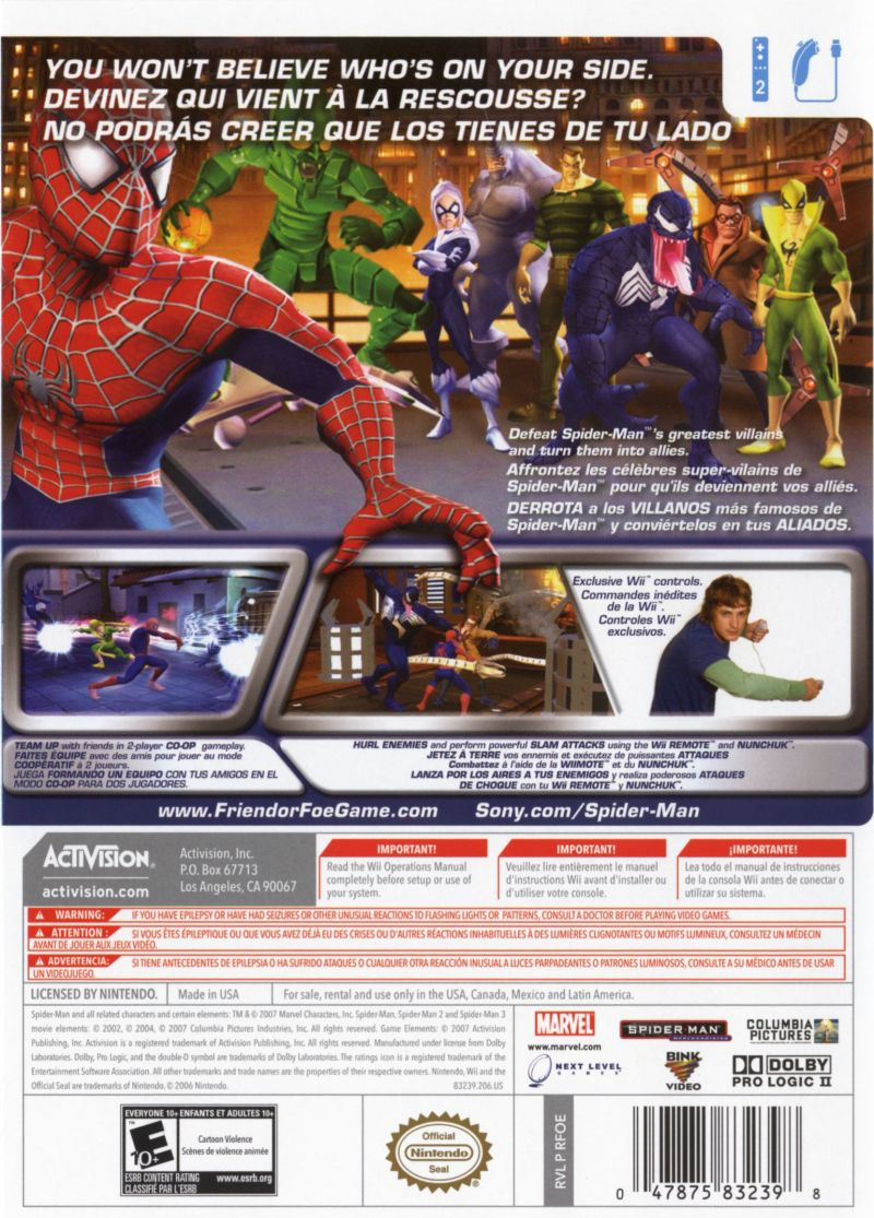 Spider-Man: Friend or Foe - Wii