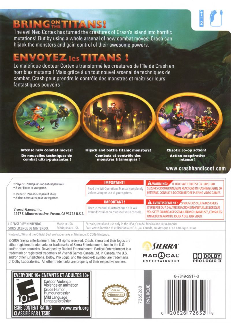 Crash of the Titans - Wii