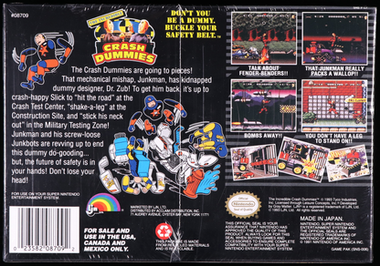 The Incredible Crash Dummies SNES 9.2 A+ - NEBRASKA COLLECTION