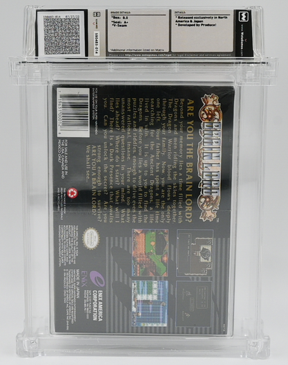 Brain Lord SNES 8.0 A+ - NEBRASKA COLLECTION