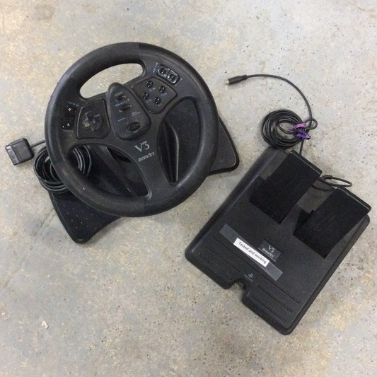 InterAct V3 Playstation Race Wheel Black - PS2