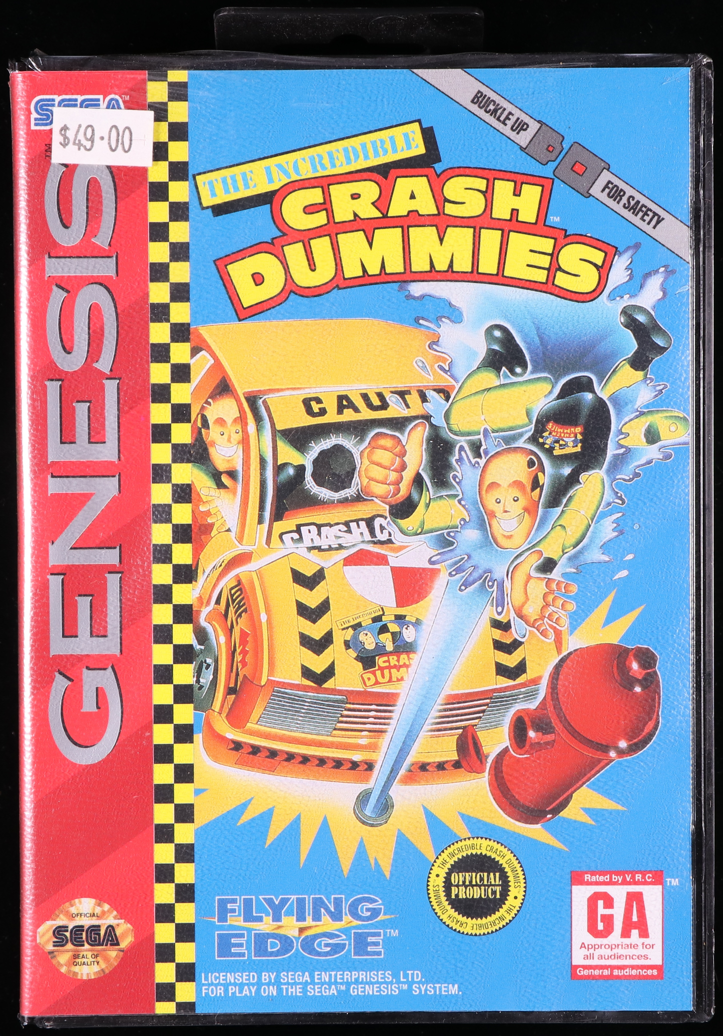 The Incredible Crash Dummies SEGA GENESIS 9.6 A+ - NEBRASKA COLLECTION