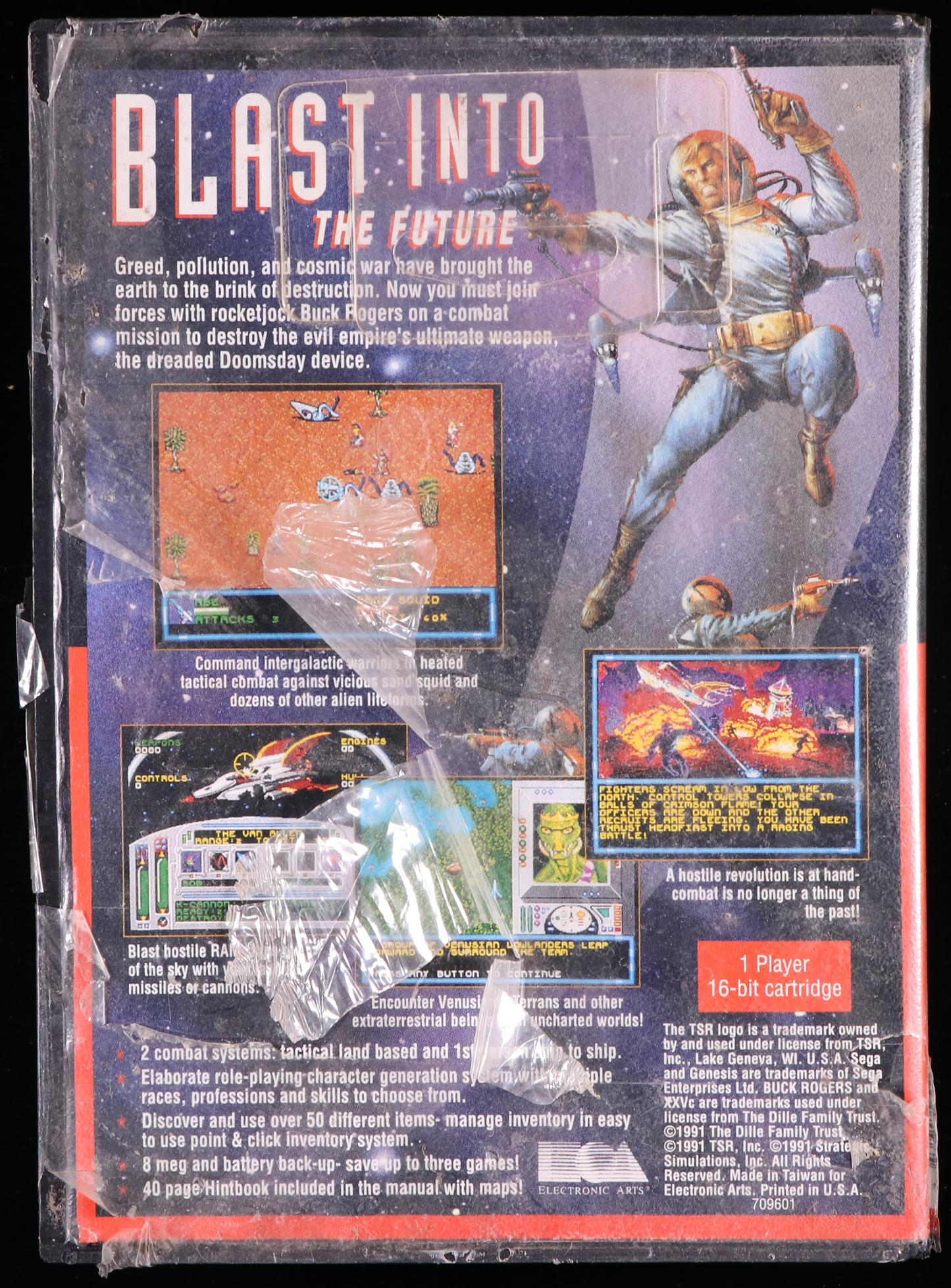 Buck Rogers: Countdown to Doomsday SEGA GENESIS 9.0 C+ - NEBRASKA COLLECTION