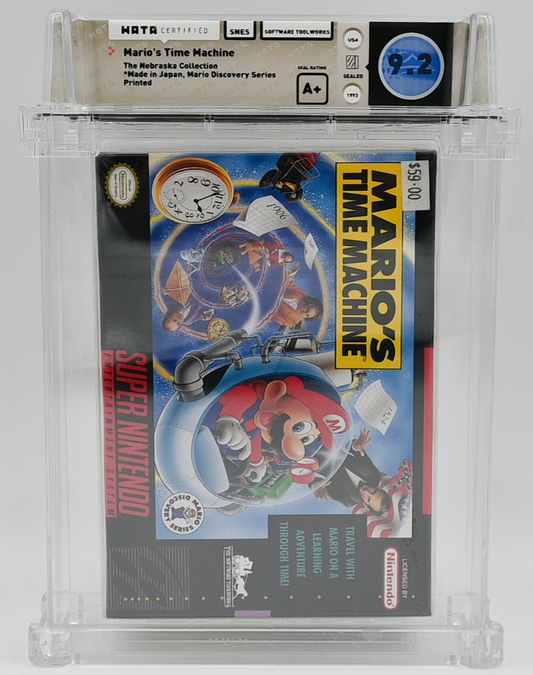 Mario's Time Machine SNES 9.2 A+ - NEBRASKA COLLECTION
